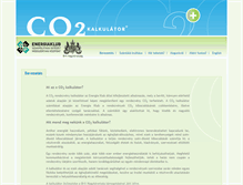 Tablet Screenshot of co2.energiaklub.hu